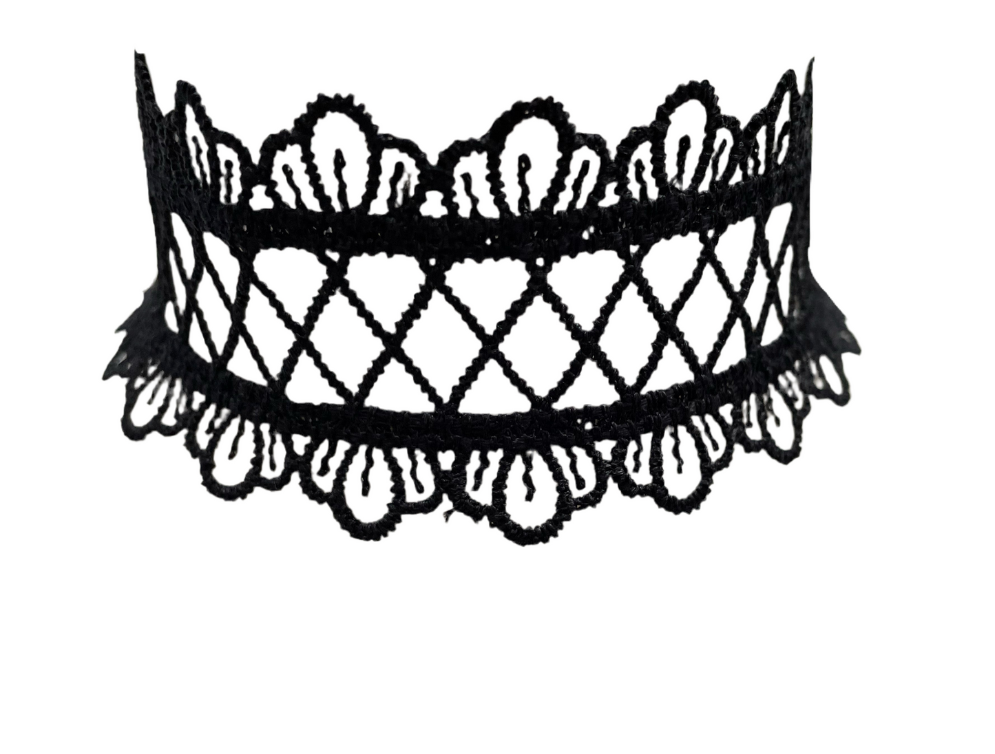 Simple Gothic Black Lace Choker Necklace #17