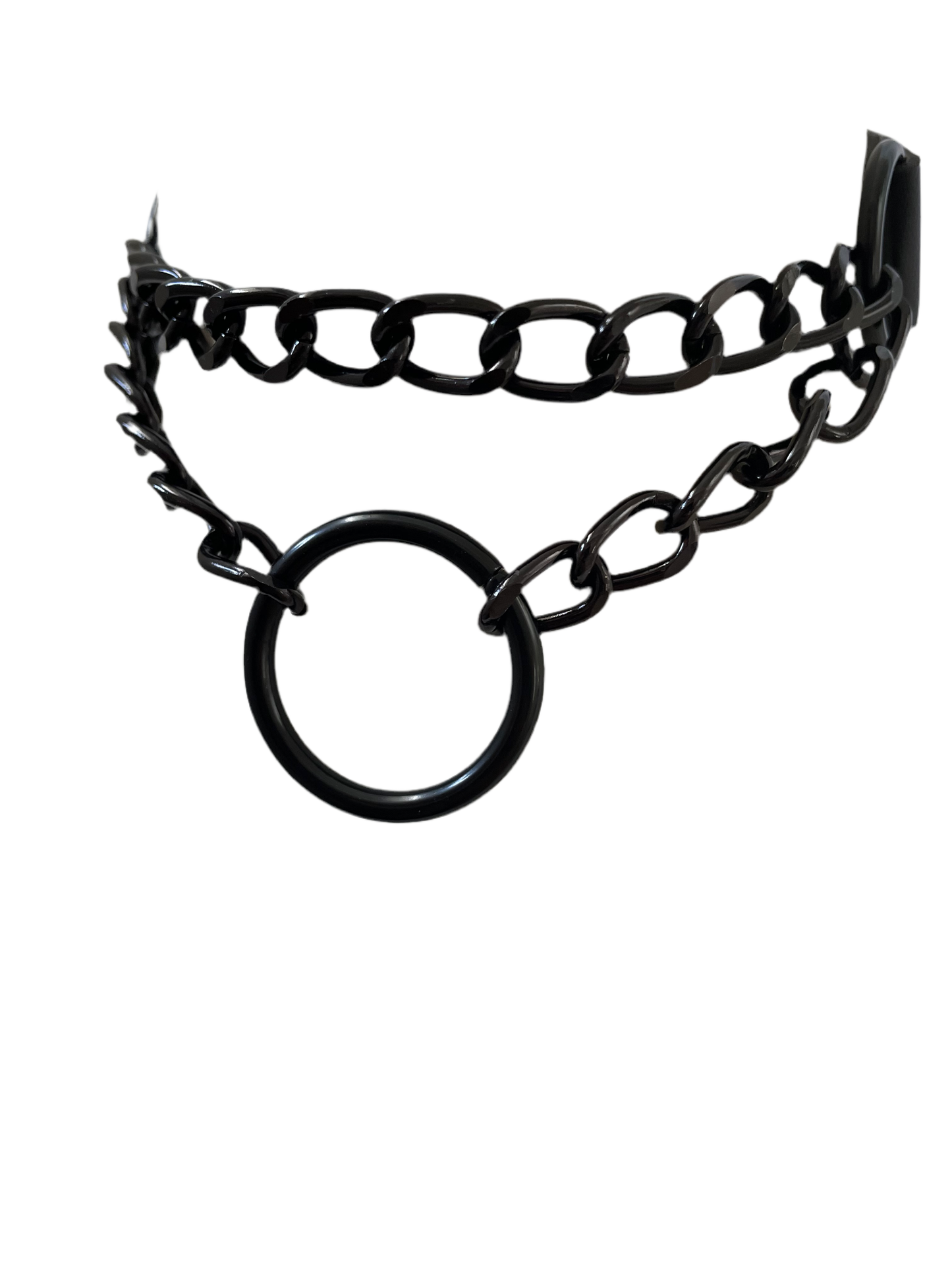 PU Leather and Black Chain Choker Collar Necklace #19