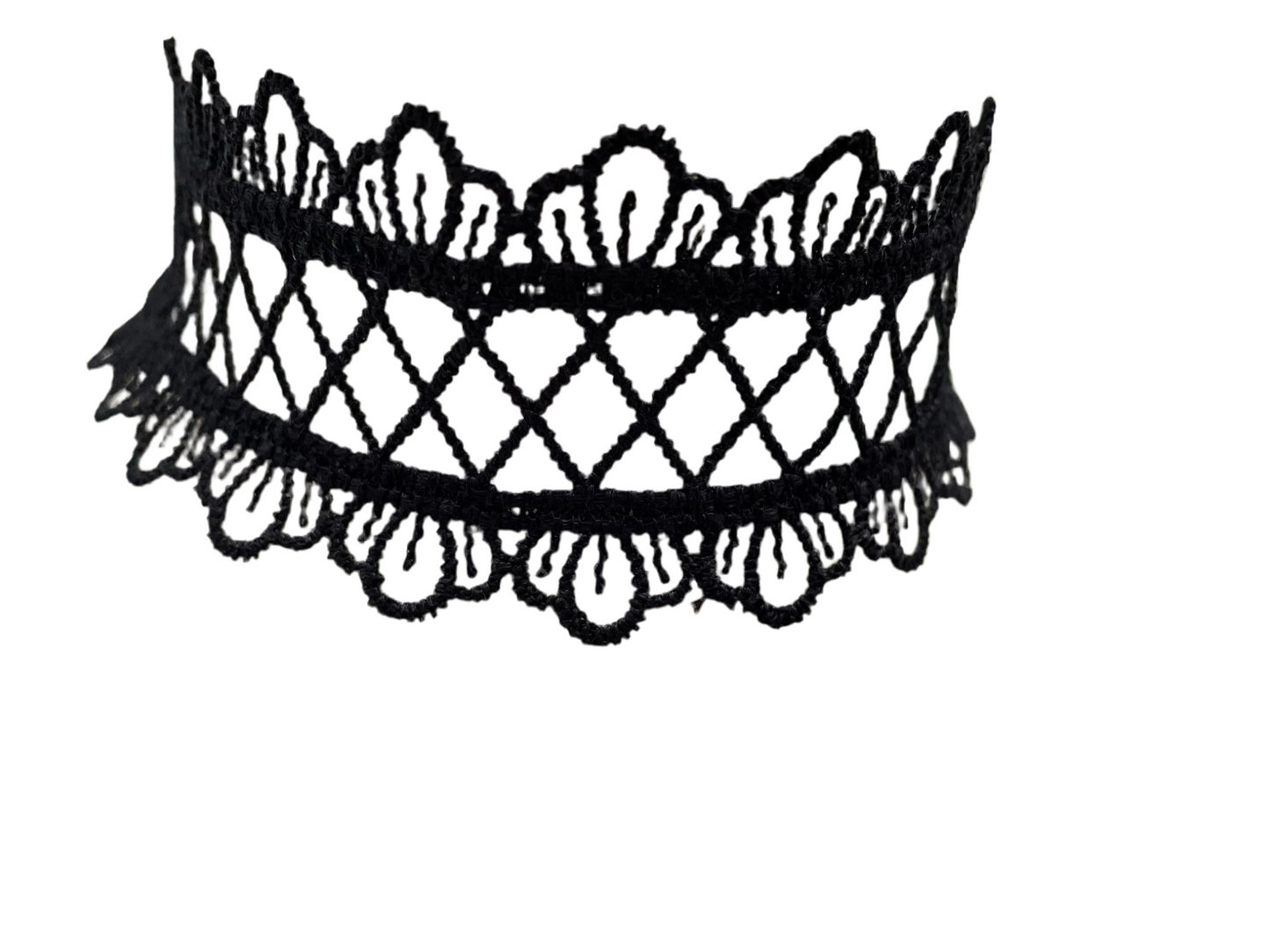 Simple Gothic Black Lace Choker Necklace #17